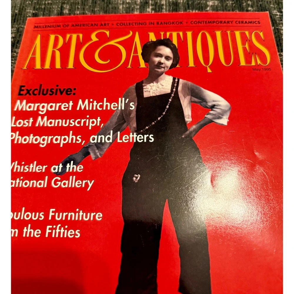 Art & Antiques Magazine May 1995 Margaret Mitchell Chanel Ad Excellent Vintage